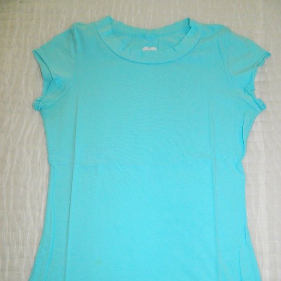 Beau & Eros Turquoise Tee Cap Sleeve - Picture 1 of 5